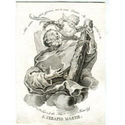 Saint Serapion the Martyr, engraved by Francisco Jordan after a drawing by Vicente Lopez