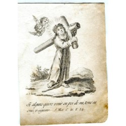 Christus trägt das Kreuz, gestochen von Vicente Chapila, gezeichnet von Antonio Rodriguez