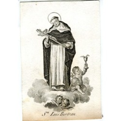 Saint Louis Bertran, gravure du XVIIIe-XIXe siècle