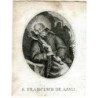 Saint François d'Assise, gravure, XVIIIe-XIXe siècle