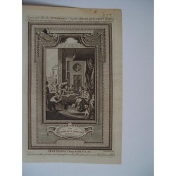 Serviteur impitoyable - Estampe biblique de 1782