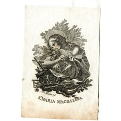 Saint Mary Magdalene engraved by Francisco Jordán.
