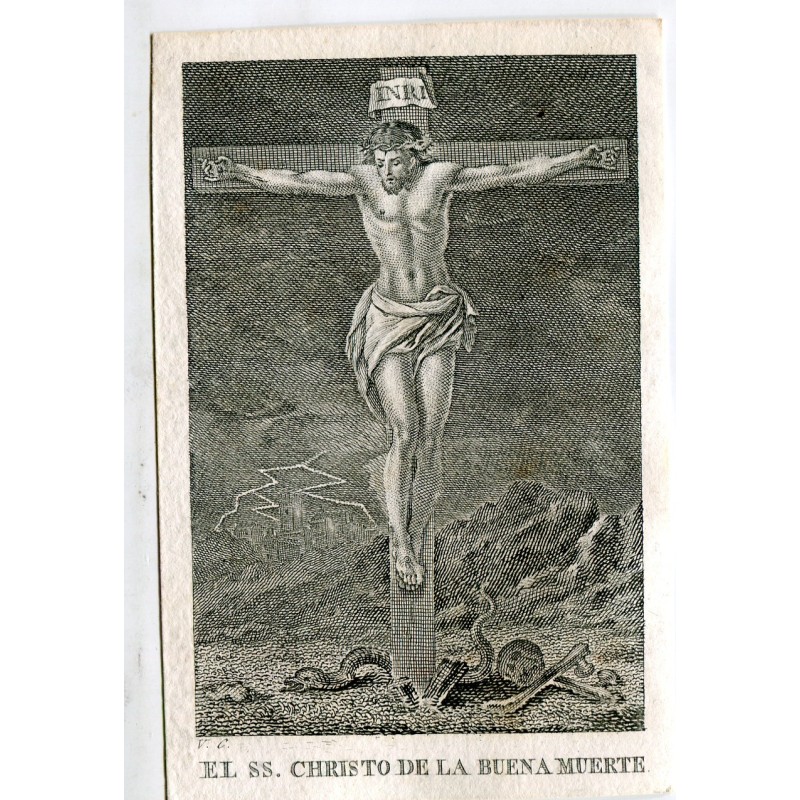 Le Saint Christ d'une bonne mort, gravé par Vicente Capilla