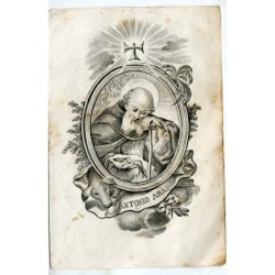 St. Anthony the Abbot. 18th century engraving