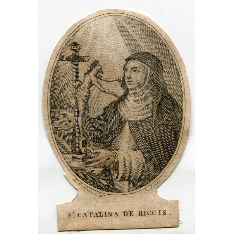 Santa Caterina di Riccis, incisa da F. Jordán da un disegno di A. Rodriguez