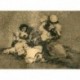 Goya etching. The women give courage ('Las mugeres dan valor'). Plate 4 from Disasters of War etching series, 1937 edition.