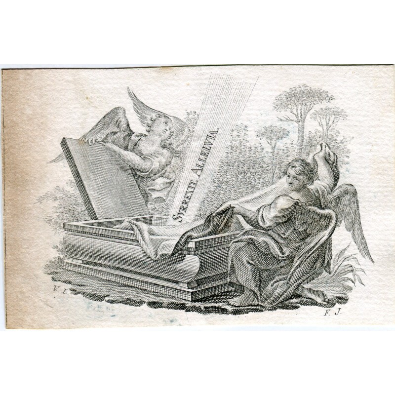 Surrexit Aleluya grabado por Francisco Jordán de un dibujo de V. Lopez