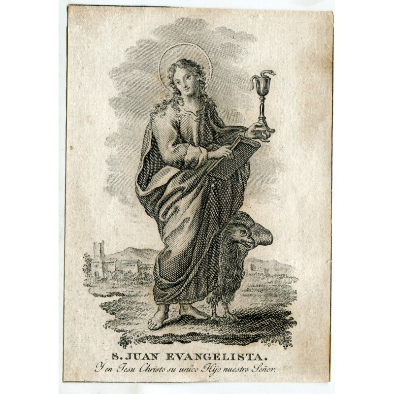 Saint John the Evangelist, 18th century engraving