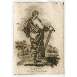 Saint Simon, 18th century engraving