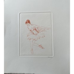 Danseuse. Lithographie numérotée signée par Henry