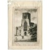 Die Abteikirche Shrewsbury, Stich aus dem 19. Jahrhundert
