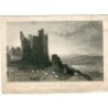 Brough Castle, Westmorland. Stich von W. Le Petit, Kopie von Thomas. Allom.