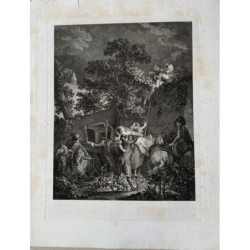 L'Enlevement nocturne inciso da N. Ponce, copia di Baudouin.