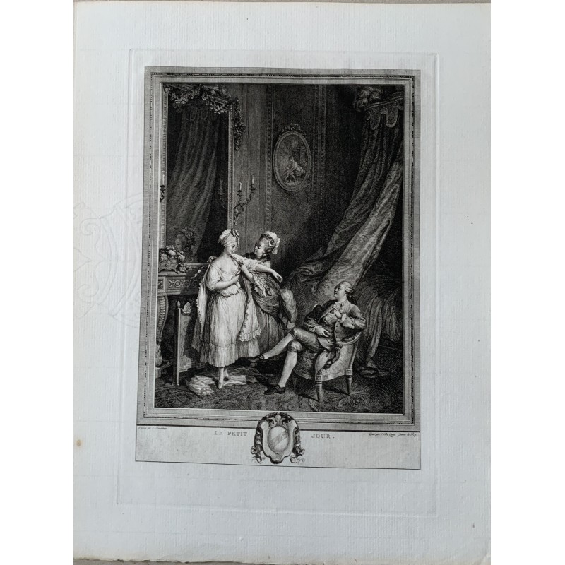 Le Petit Jour inciso da N. de Launay copia di S. Freudeberg