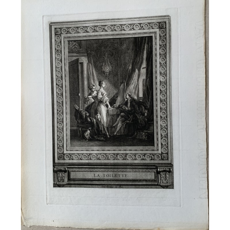 Die Toilette, gestochen von N. Ponce, Kopie von Baudoin