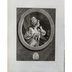 Au moins soyez discret engraved by A. de St. Aubin