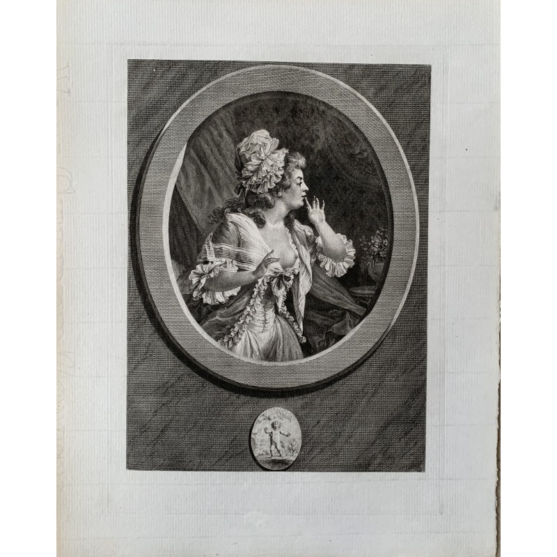 Au moins soyez discret engraved by A. de St. Aubin