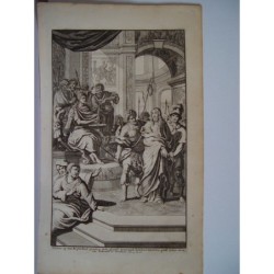 Antica incisione religiosa tratta dalla Bibbia