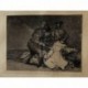 Gravure de Goya. C'est mauvais ("C'est mauvais"). Planche 46 de la série d'estampes Disasters of War, édition 1937.