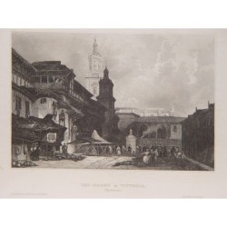 Vitoria Market with the Church of San Pedro