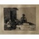 Aguafuerte de Goya. 'Clamores en vano'. Lámina 54 de la serie de grabados Disasters of War, edición de 1937.