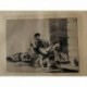 Gravure de Goya. Au cimetière ('Au cimetière'). Planche 56 de la série d'estampes Disasters of War, édition 1937.