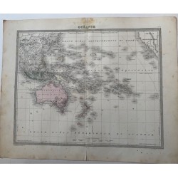 Tardie Map of Oceania, 1874