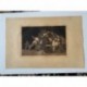 Aguafuerte de Goya. Las garras de un gato y el vestido de un devoto. Disparates, 9 (Disparates), novena edición (1937)