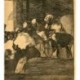 Aguafuerte de Goya. Dos cabezas son mejores que una. Disparates, 11 (Locuras/Irracionalidades), novena edición (1937)
