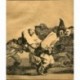 Aguafuerte de Goya. Carnival Folly (disparate de carnaval). Disparates, 14 (Locuras/Irracionalidades), novena edición (1937)