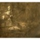 Aguafuerte de Goya. Dios los crea y se juntan. Disparates, 18 (Locuras/Irracionalidades), novena edición (1937)