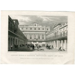 London Horse and Carriage Repository, Gray's Inn Road. 1828.