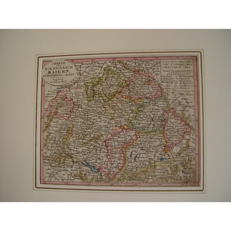 Charte du Royaume de Bavière, de Wurtemberg et de Bade-Augsbourg par Johannes Walch