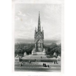 Das Albert Memorial - Vintage-Gravur