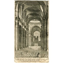 Vue nord-est de la nef de la cathédrale Saint-Paul. B. Winkles, 1749.