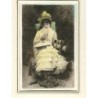George L. Seymour 1800s Antique Etching 'Girl with a Dog'