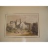 Throwley Hall. Staffordshire. Lithographie d'après H.L. Prout.