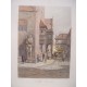Alemania. «Town Hall, Halberstadt» Pintó C. Werner. Grabó Ferdinand Jean Joubert (París,1810-Menton,1884)