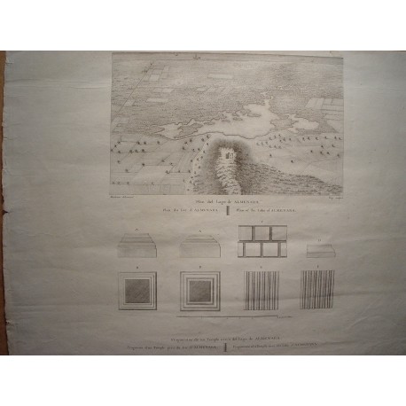 España. Madrid. «Lago de Almenara con fragmentos de un Templo» Alexandre Laborde (1810-11)