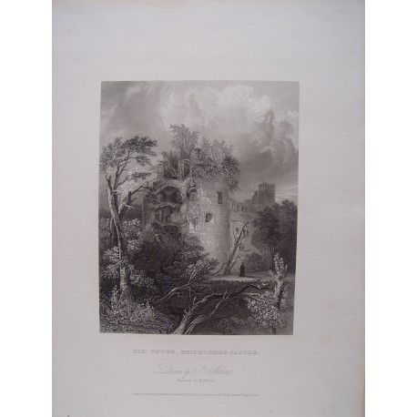 Alemania. 'Old Tower , Heidelberg Castle' Dibujo J. Archer. Engraved by Henry Wingles (activo en Londres 1819-32)