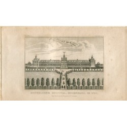 Hôpital de Bethléem, Moorfields en 1720 édité par Thomas Hurst