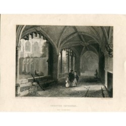 Cathédrale de Chester (les cloîtres), gravée par B. Winkles. Dessiné par C. Warren.