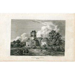 Chiesa di Gillingham incisa da Pote nel 1812 da un disegno di JP Neale