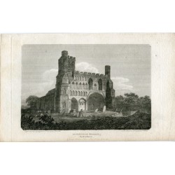 Dunstable Priory in Bedfordshire, 1801 von J. Greig nach einer Zeichnung von Arnold gestochen