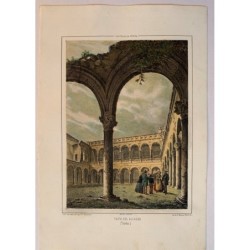 Piazza d'Armi dell'Alcázar di Toledo - Litografia antica