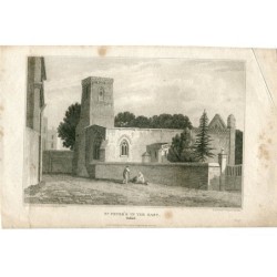 St. Peter's in the East, Oxford, engraved by Elizabeth Byrne. Drawn by A. Wilson.