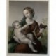 La Virgen y el Niño, a partir de obra de Rafael. Peter Lightfoot (hacia 1850)
