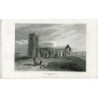 Dunwich Church in Suffolk engraved by Barrenger from a drawing by J.P. Neale