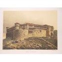 Espagne.Ségovie. «Castillo de Cuellar» Parcerisa a dessiné. lithographié s. Ysla et Labielle.