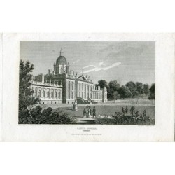 Castle Howard in Yorkshire, gestochen von Robins nach einer Zeichnung von Thompson